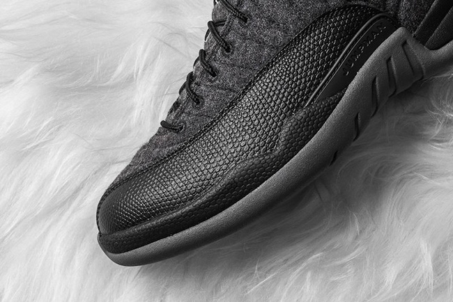 Wool Air Jordan 12 Dark Grey