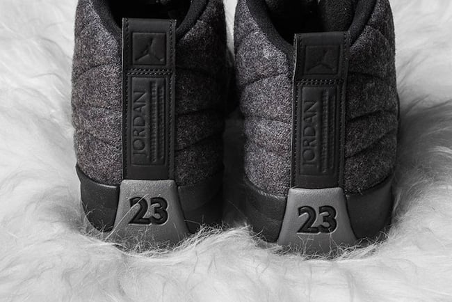 Wool Air Jordan 12 Dark Grey