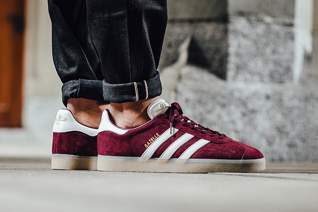 adidas gazelle maroon gum