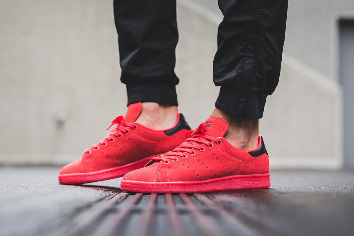 adidas stan smith red suede