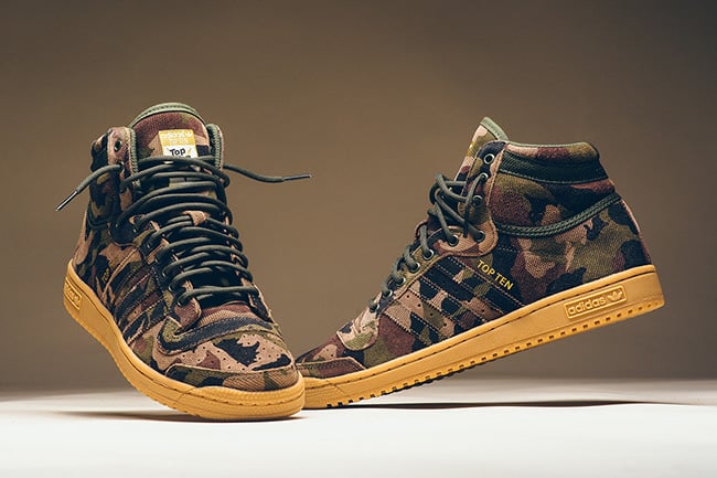 adidas Top Ten Hi Camo Gum