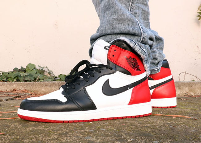 Air Jordan 1 Black Toe 2016 On Feet