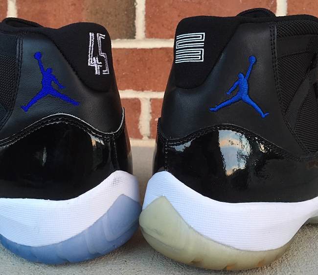 Air Jordan 11 Space Jam 2009 vs 2016 Comparison