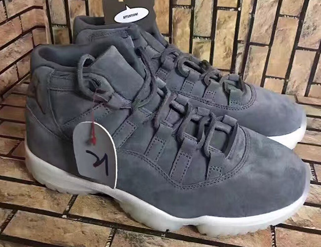 Air Jordan 11 Suede Grey Sail