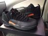 Cheap Jordan Retro 12 Nike Air Max Black Brown Sole