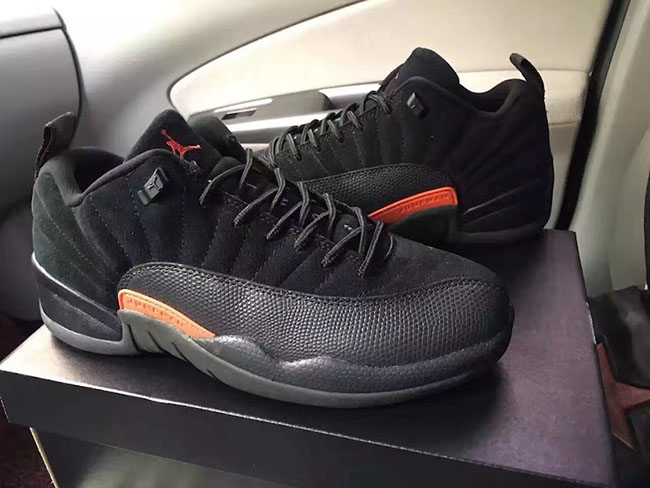 Air Jordan 12 Low Olive Black Red 2017