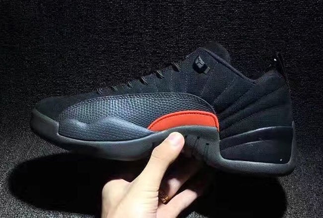 Air Jordan 12 Low Olive Black Red 2017