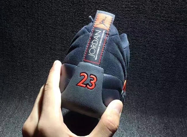 Air Jordan 12 Low Olive Black Red 2017