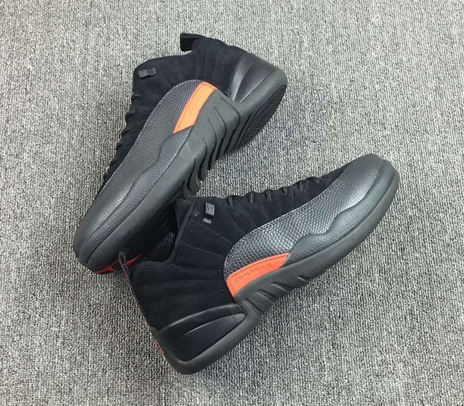 Air Jordan 12 Low Olive Black Red 2017