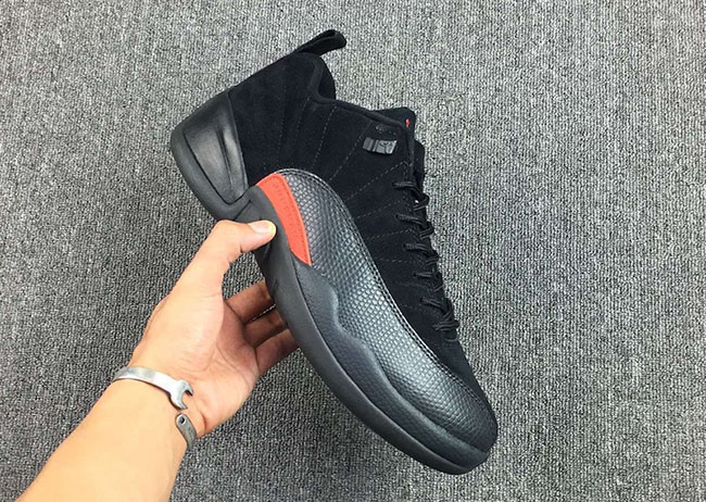 Air Jordan 12 Low Olive Black Red 2017