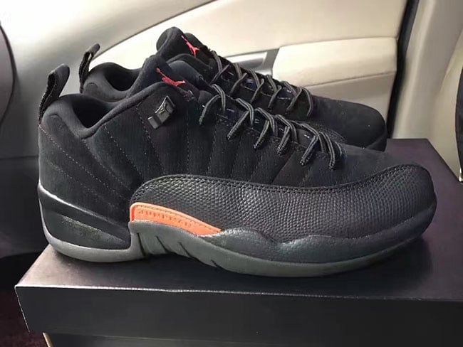 Air Jordan 12 Low Olive Black Red 2017