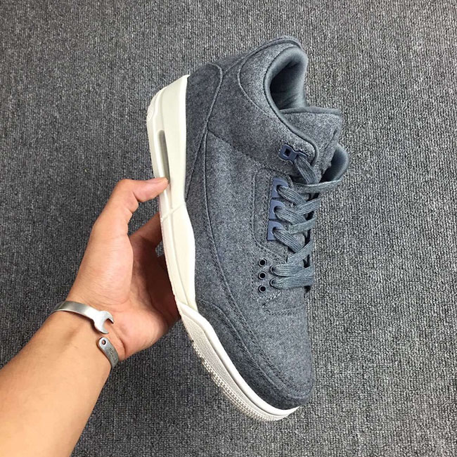 jordan 3 wool on feet