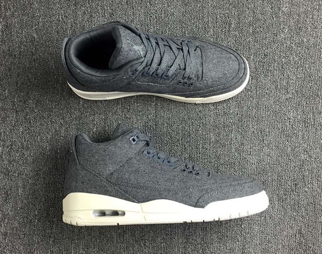 jordan 3 wool on feet