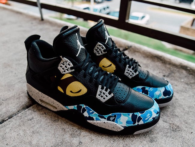 BespokeIND Drop Custom Gore-Tex BAPE x Air Jordan 4 - Sneaker Freaker