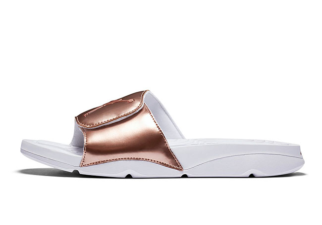 Air Jordan Hydro 5 Pinnacle Bronze Slides October 2016