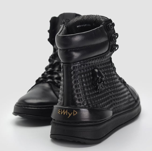 Eat My Dust Apache Black High Top Triple Black