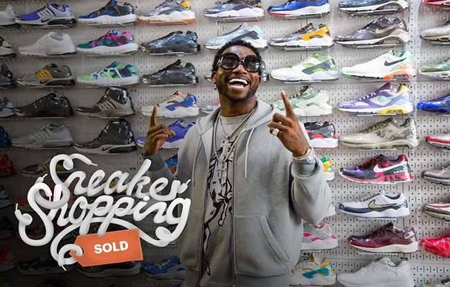 Gucci Mane Goes Sneaker Shopping