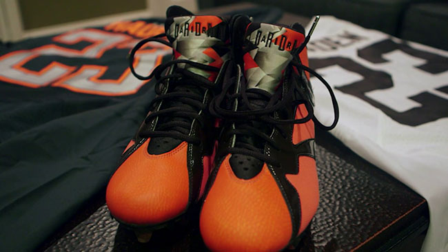 Joe Haden Air Jordan 7 Cleat Giveaway