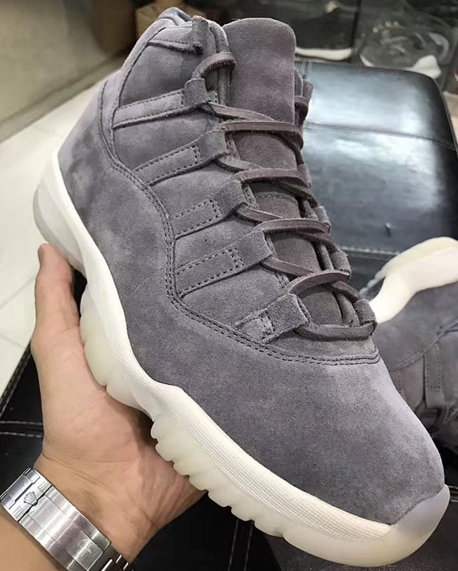 Jordan 11 Cool Grey Suede