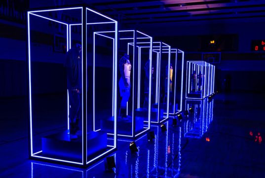 Kobe 8 Easter On Feet Max Air Nike Sneaker Orange And Blue And White