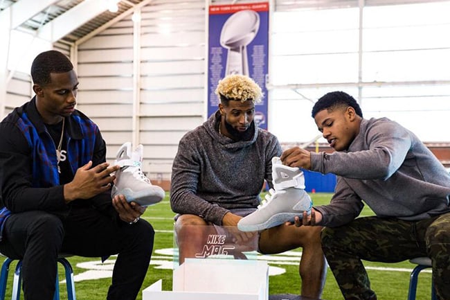 Victor Cruz, Odell Beckham Jr. and Sterling Shepard Check Out the Nike Mag
