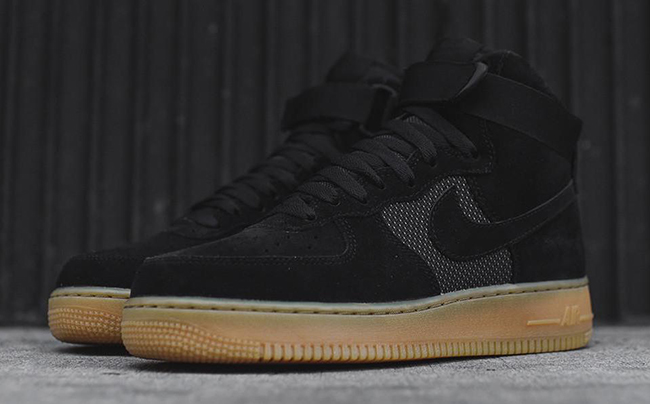 Nike Air Force 1 High Black Gum 806403-003