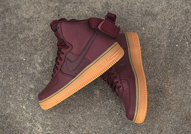 Nike Air Force 1 High Night Maroon Gum