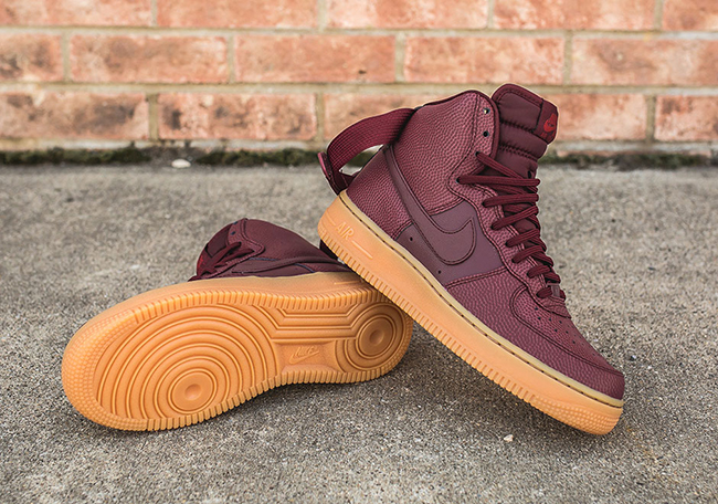 Nike Air Force 1 High Night Maroon Gum