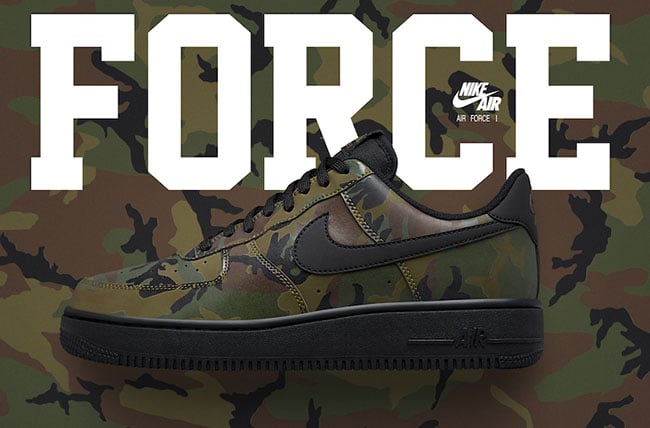 Nike Air Force 1 Low Reflective Green Camo