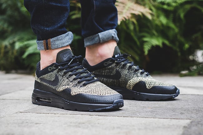 Nike Air Max 1 Ultra Flyknit Neutral Olive Black | SneakerFiles
