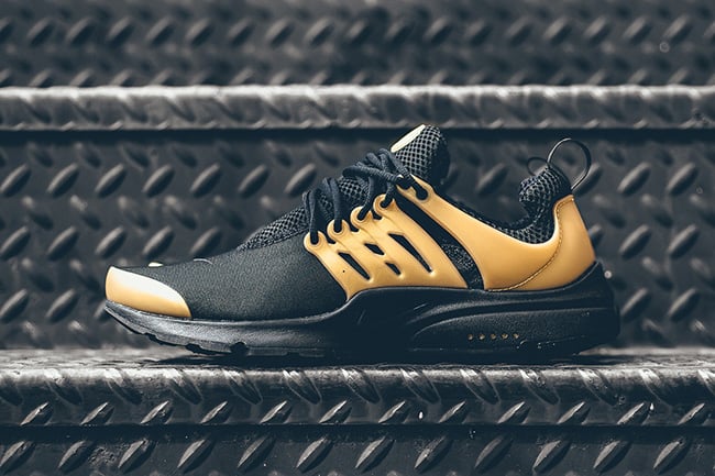 nike air presto black and gold