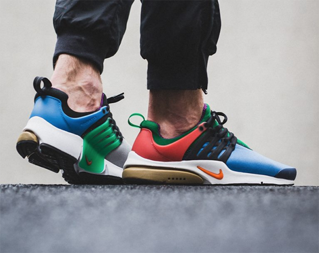 nike presto woven on feet