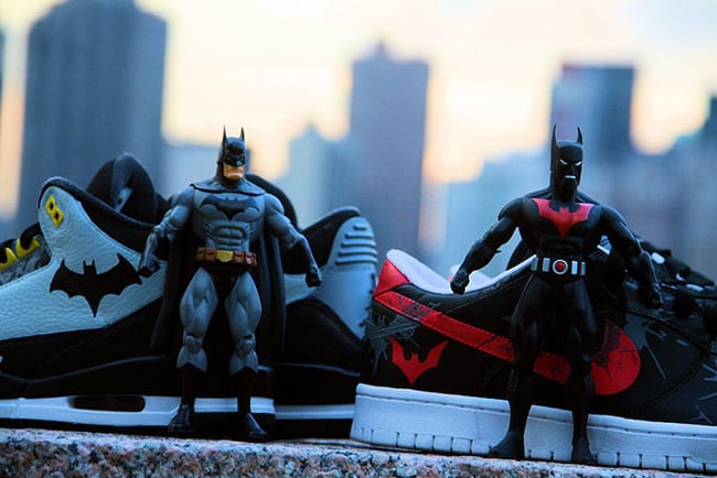 custom nike batman shoes