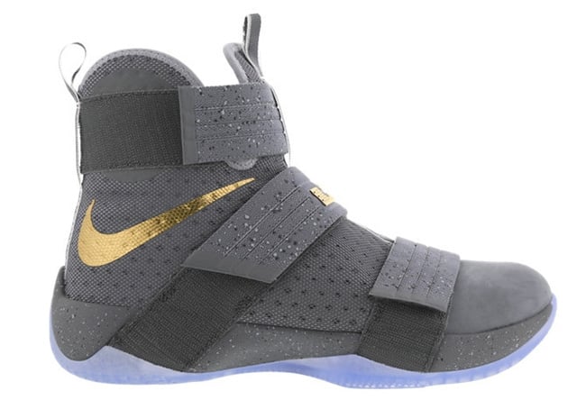 Nike LeBron Soldier 10 Cool Grey Gold