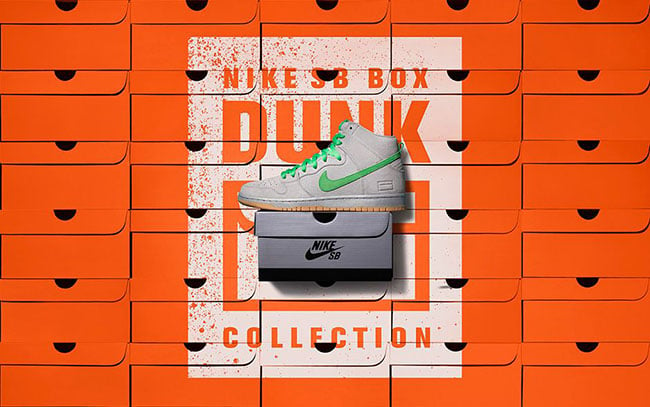 Nike SB Dunk High Premium Gray Silver Box