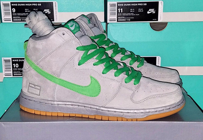 Nike SB Dunk High Silver Box