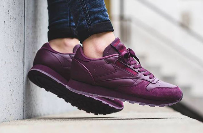 maroon reebok classics