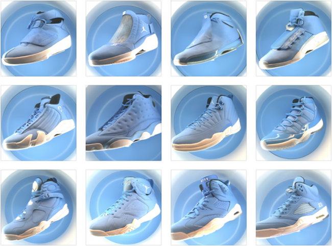 Here is the Entire UNC Air Jordan Retro Collection