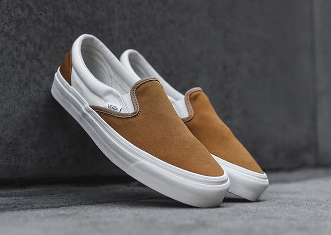 vans classic slip on brown