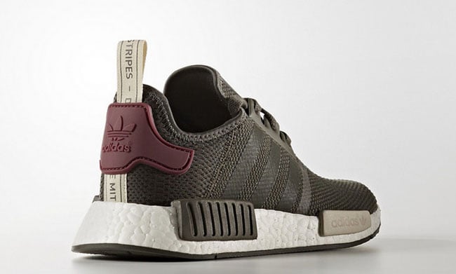 adidas NMD R1 2017 Olive Maroon BA7752 | SneakerFiles