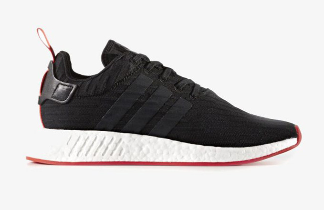 nmd black white red