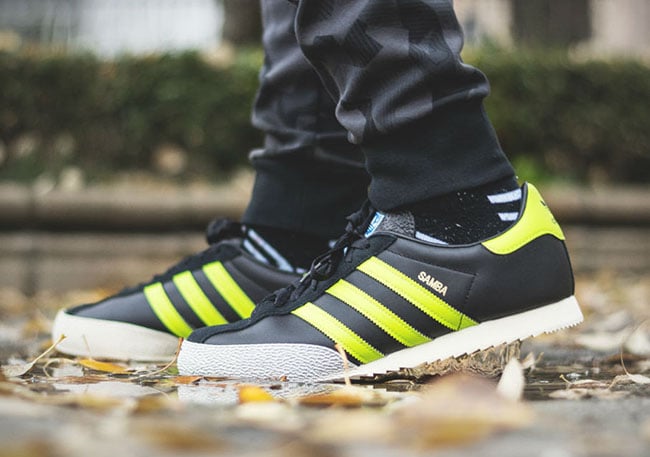 adidas samba spezial black lime