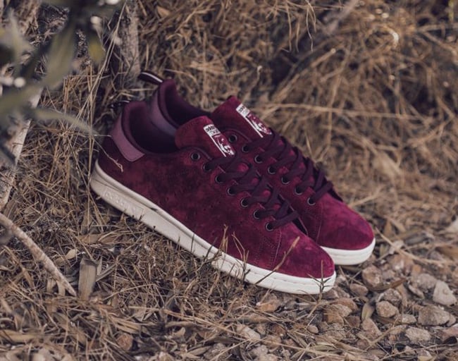 adidas Stan Smith Maroon Suede 