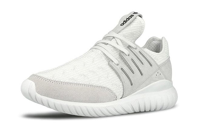 adidas tubular radial primeknit white