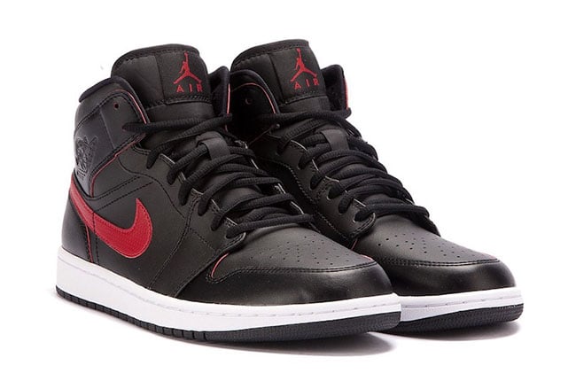 jordan 1 retro mid black team red