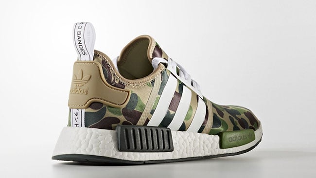 Bape x adidas NMD Olive Camo