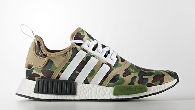 Bape x adidas NMD Olive Camo