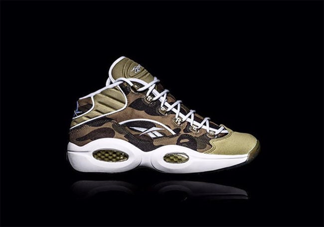 Bape x Reebok Question Mid is Releasing