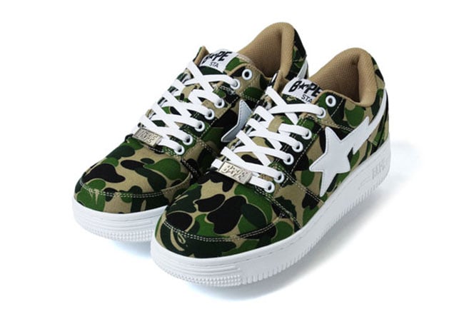 The Bathing Ape Bapesta ABC ‘Camo’ Released