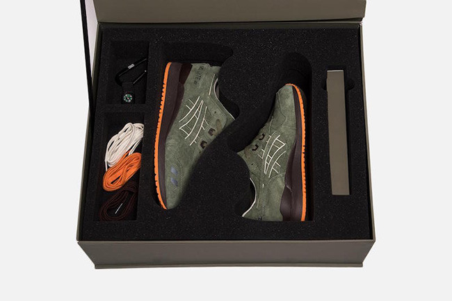 Kith Asics Gel Lyte III Salmon Toe Militia